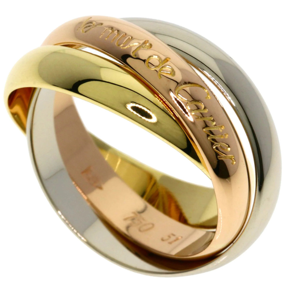 CARTIER 18k Gold Trinity Ring #51